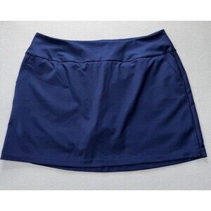 Adidas Ultimate365 Golf Skort Womens XL Blue Athletic Tennis Stretch Pockets